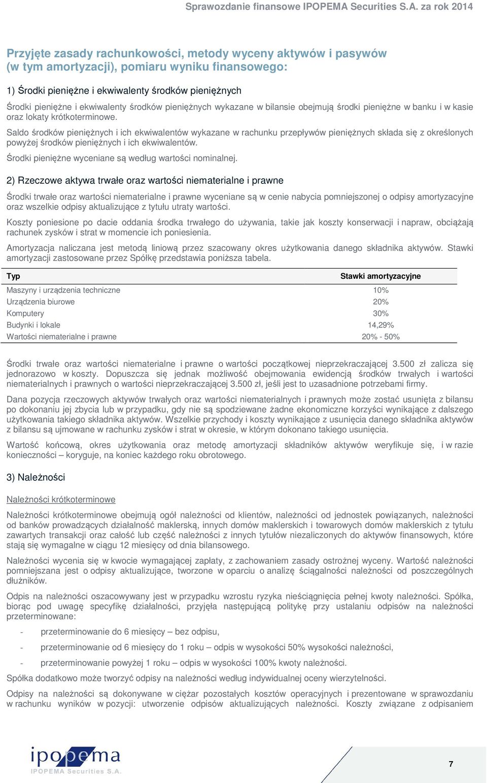 Saldo środków pieniężnych i ich ekwiwalentów wykazane w rachunku przepływów pieniężnych składa się z określonych powyżej środków pieniężnych i ich ekwiwalentów.