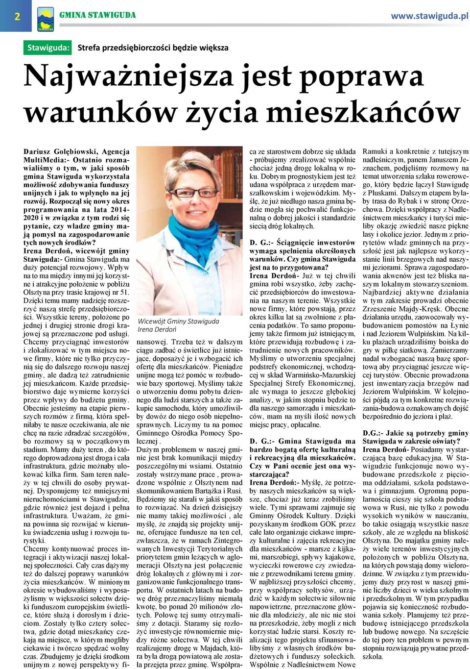 gmina Stawiguda wykorzystała możliwość zdobywania funduszy unijnych i jak to wpłynęło na jej rozwój.