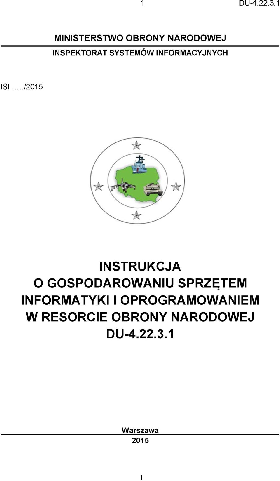 ./2015 INSTRUKCJA O GOSPODAROWANIU SPRZĘTEM