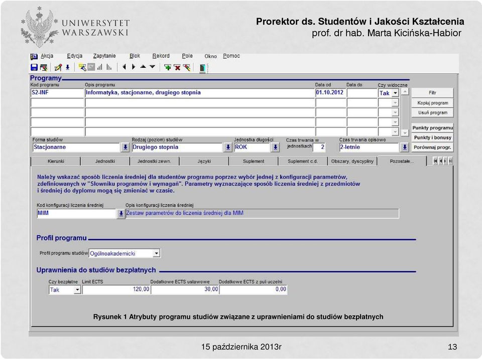 z uprawnieniami do studiów