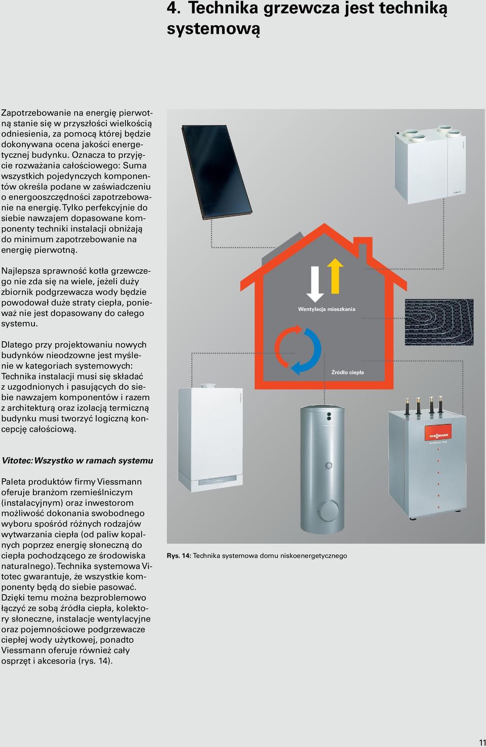 Tylko perfekcyjnie do siebie nawzajem dopasowane komponenty techniki instalacji obniżają do minimum zapotrzebowanie na energię pierwotną.