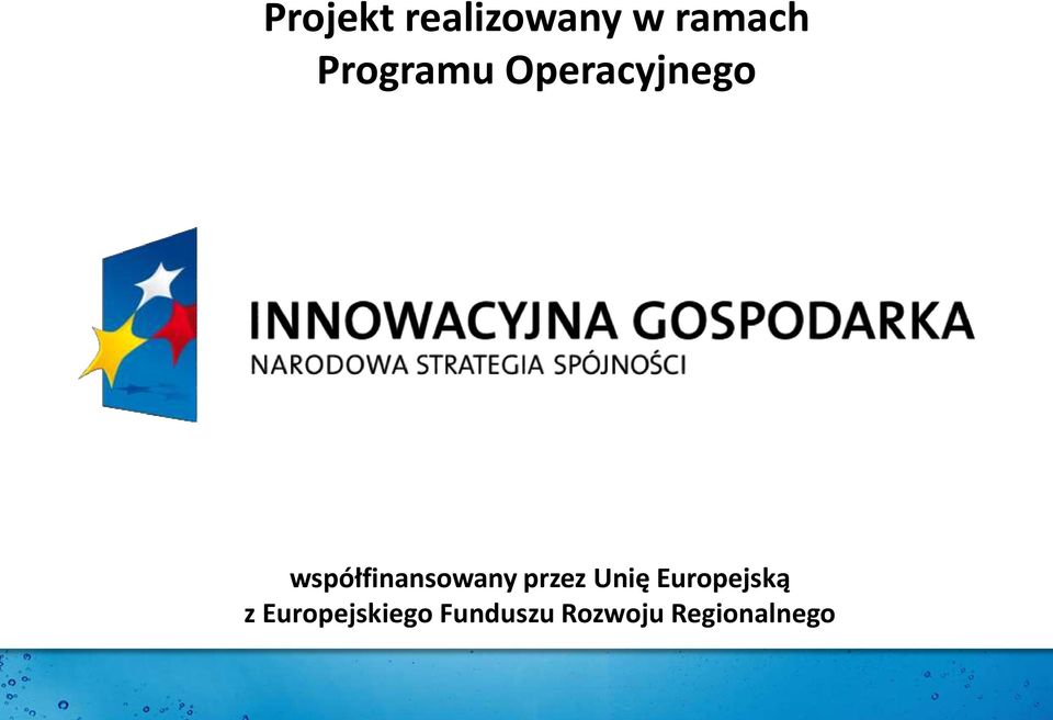 współfinansowany przez Unię