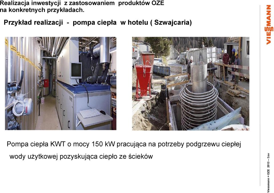 kw pracująca na potrzeby podgrzewu ciepłej