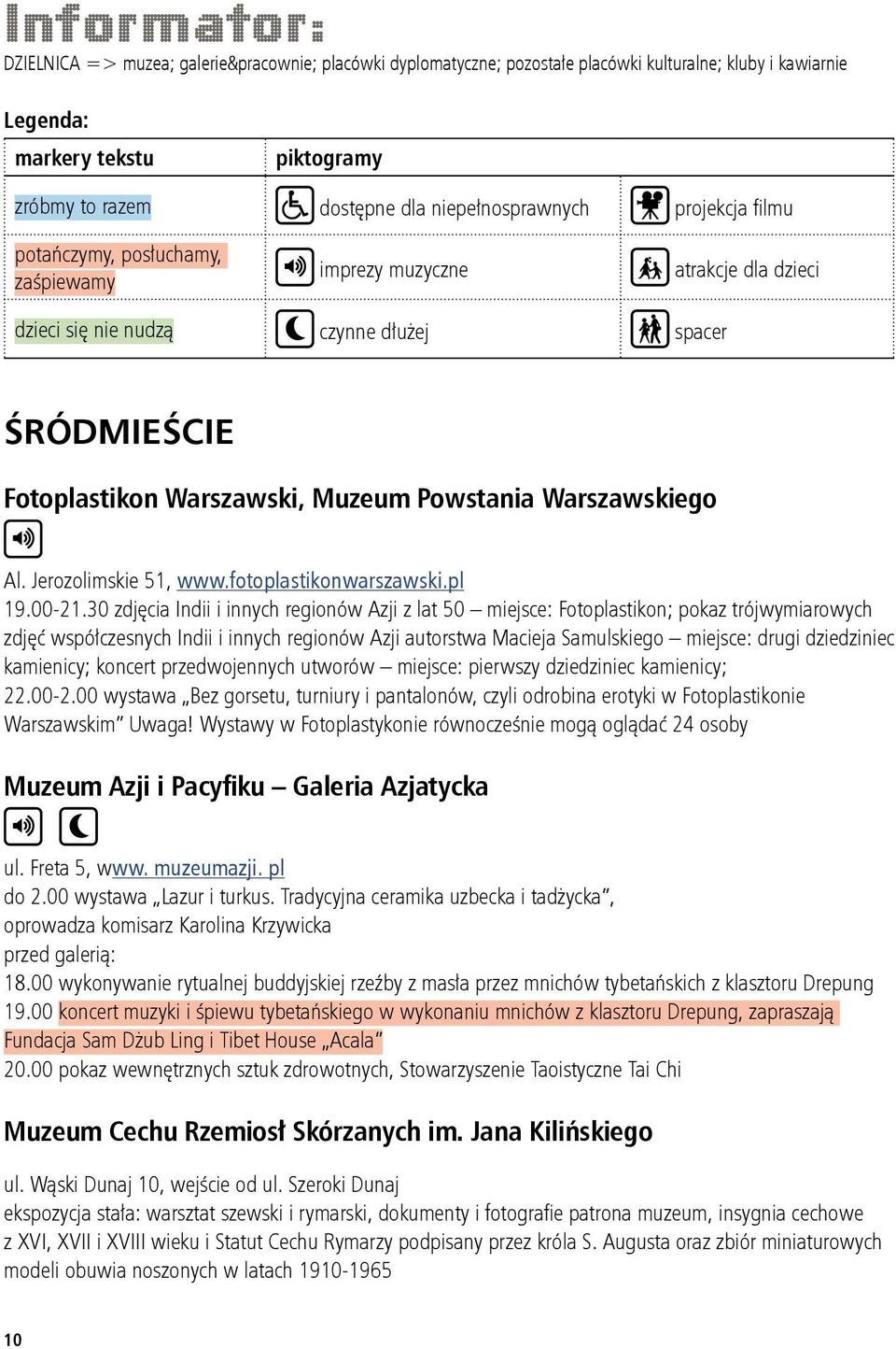 Powstania Warszawskiego Al. Jerozolimskie 51, www.fotoplastikonwarszawski.pl 19.00 21.