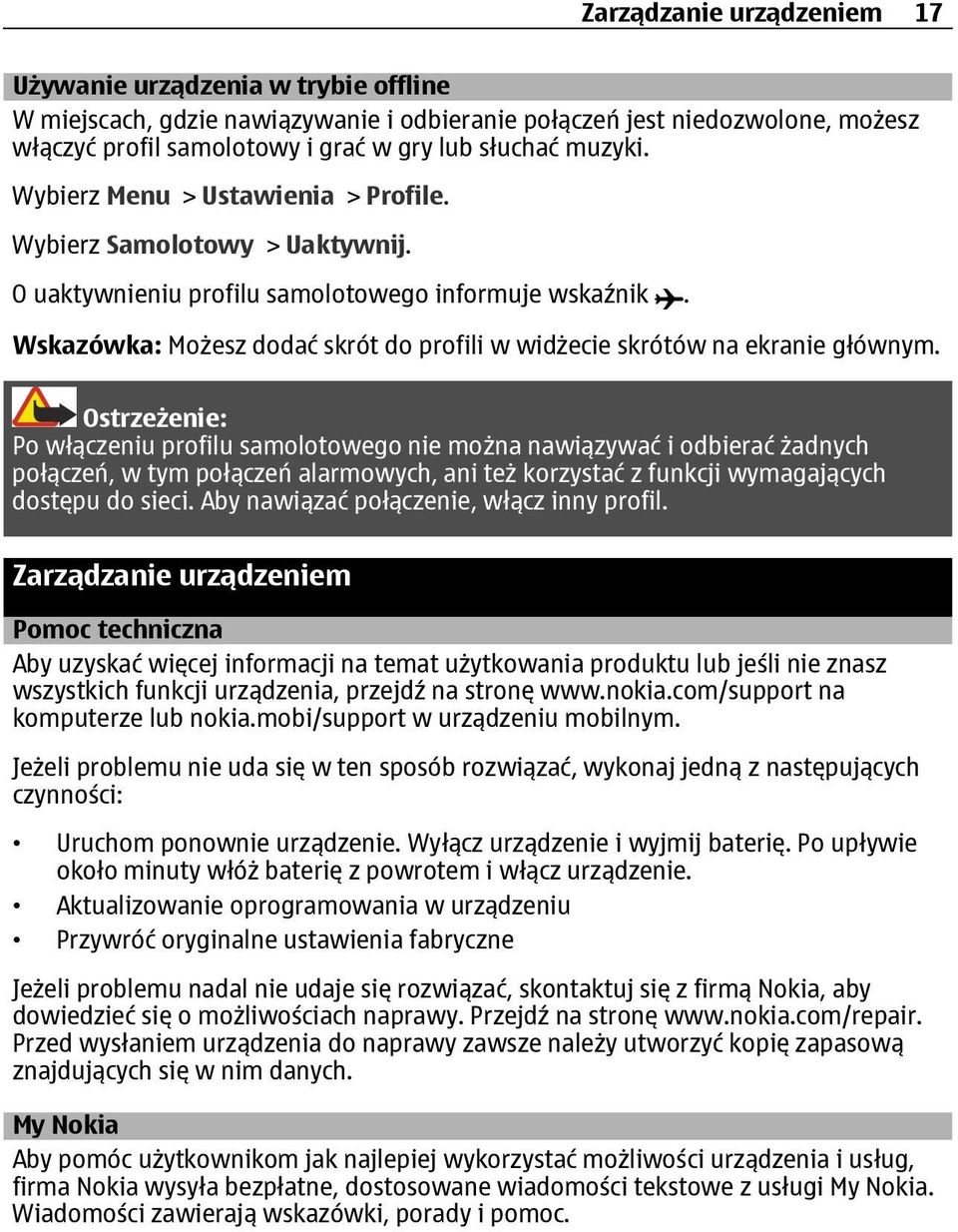 Wskazówka: Możesz dodać skrót do profili w widżecie skrótów na ekranie głównym.