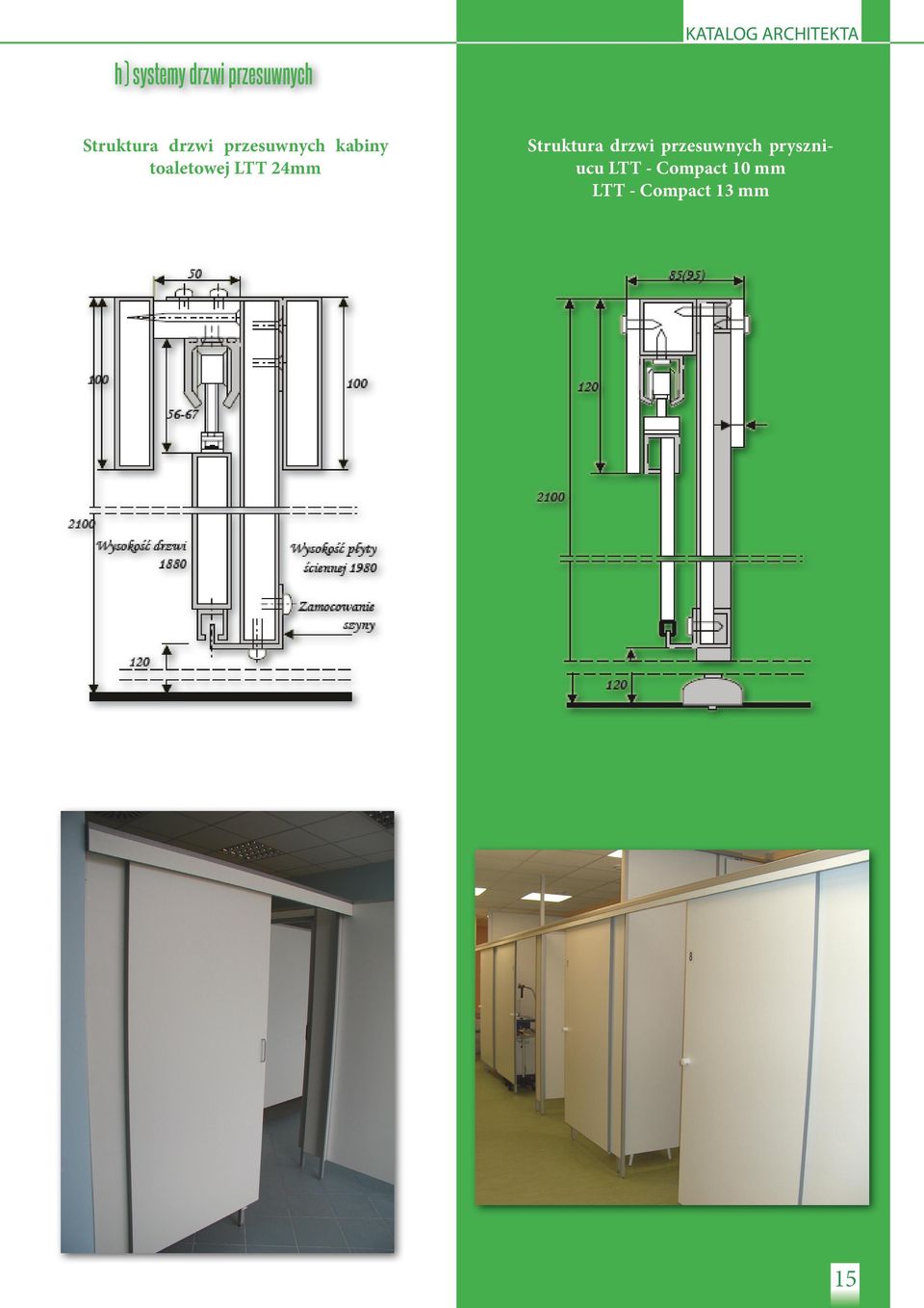 toaletowej LTT 24mm Struktura drzwi