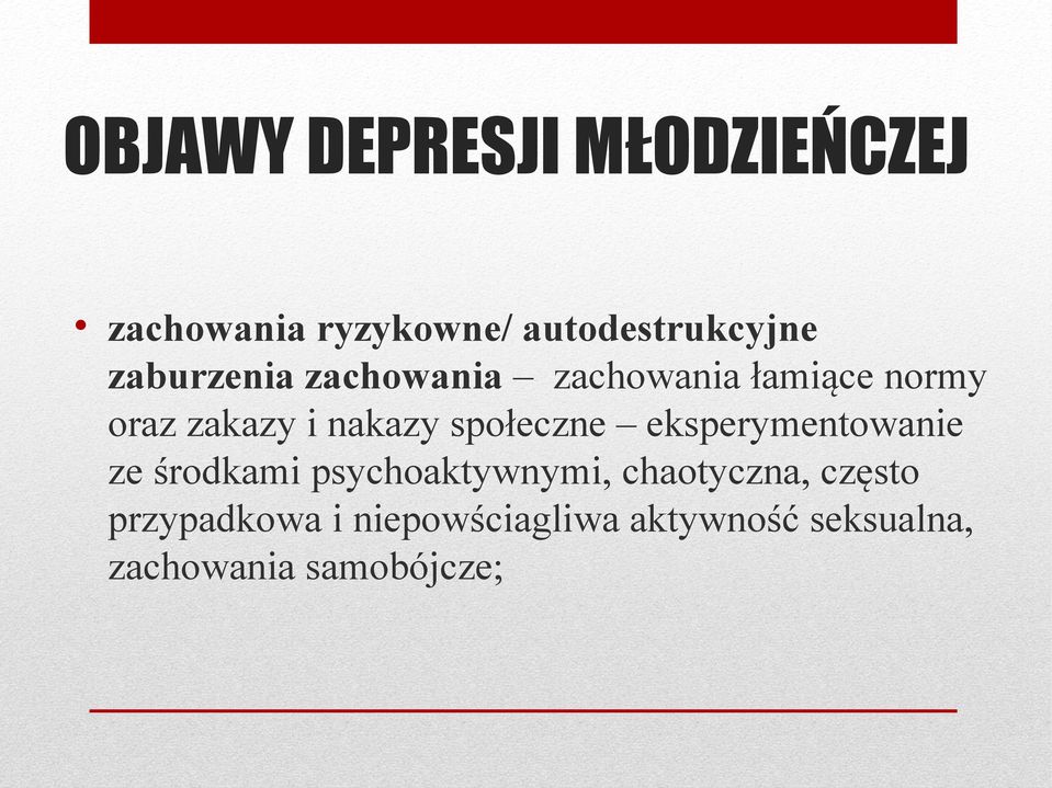 społeczne eksperymentowanie ze środkami psychoaktywnymi, chaotyczna,