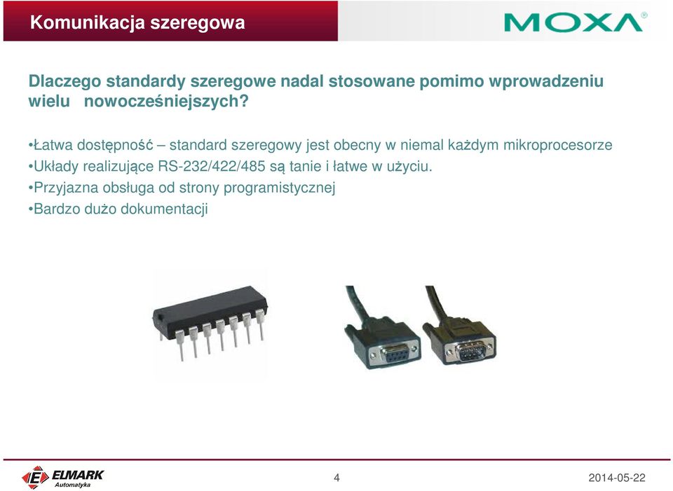 Łatwa dostępność standard szeregowy jest obecny w niemal każdym