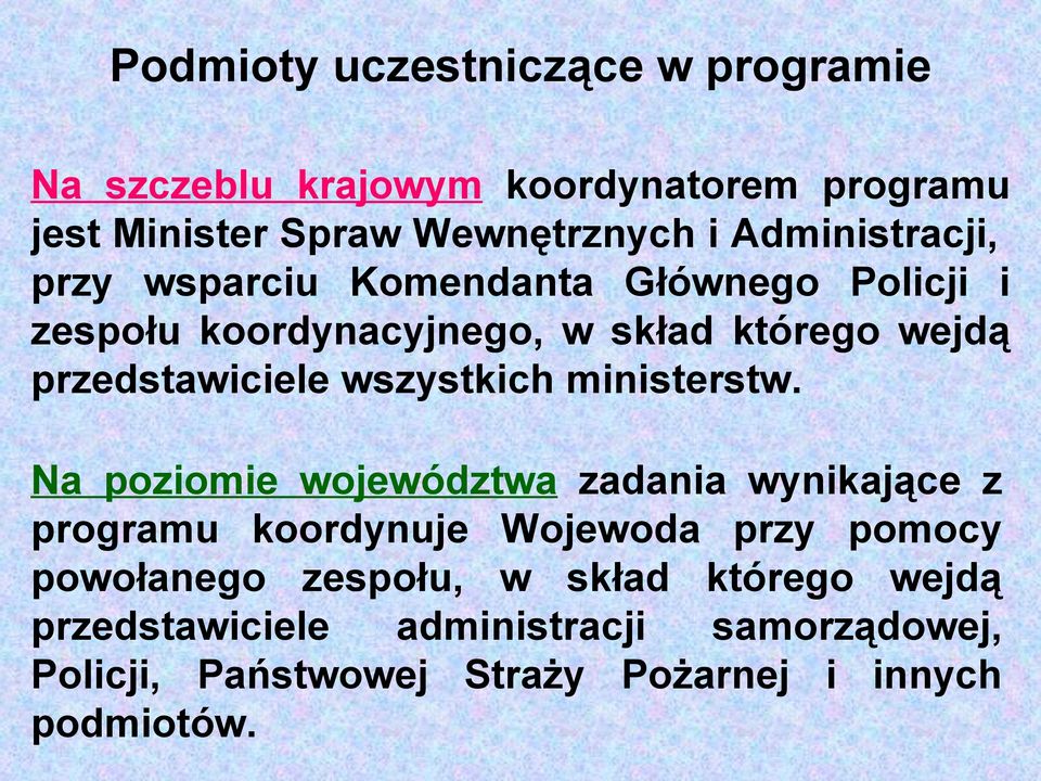 wszystkich ministerstw.