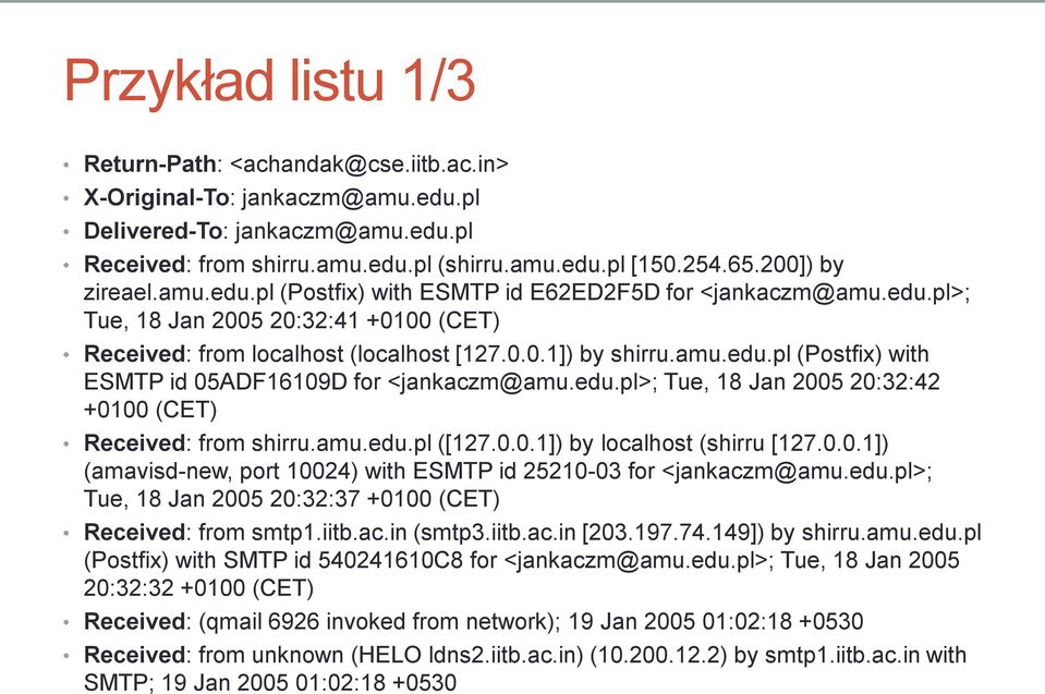 edu.pl>; Tue, 18 Jan 2005 20:32:42 +0100 (CET) Received: from shirru.amu.edu.pl ([127.0.0.1]) by localhost (shirru [127.0.0.1]) (amavisd-new, port 10024) with ESMTP id 25210-03 for <jankaczm@amu.edu.pl>; Tue, 18 Jan 2005 20:32:37 +0100 (CET) Received: from smtp1.