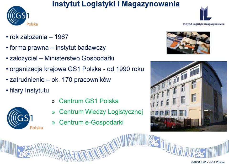 krajowa GS1 Polska - od 1990 roku zatrudnienie ok.