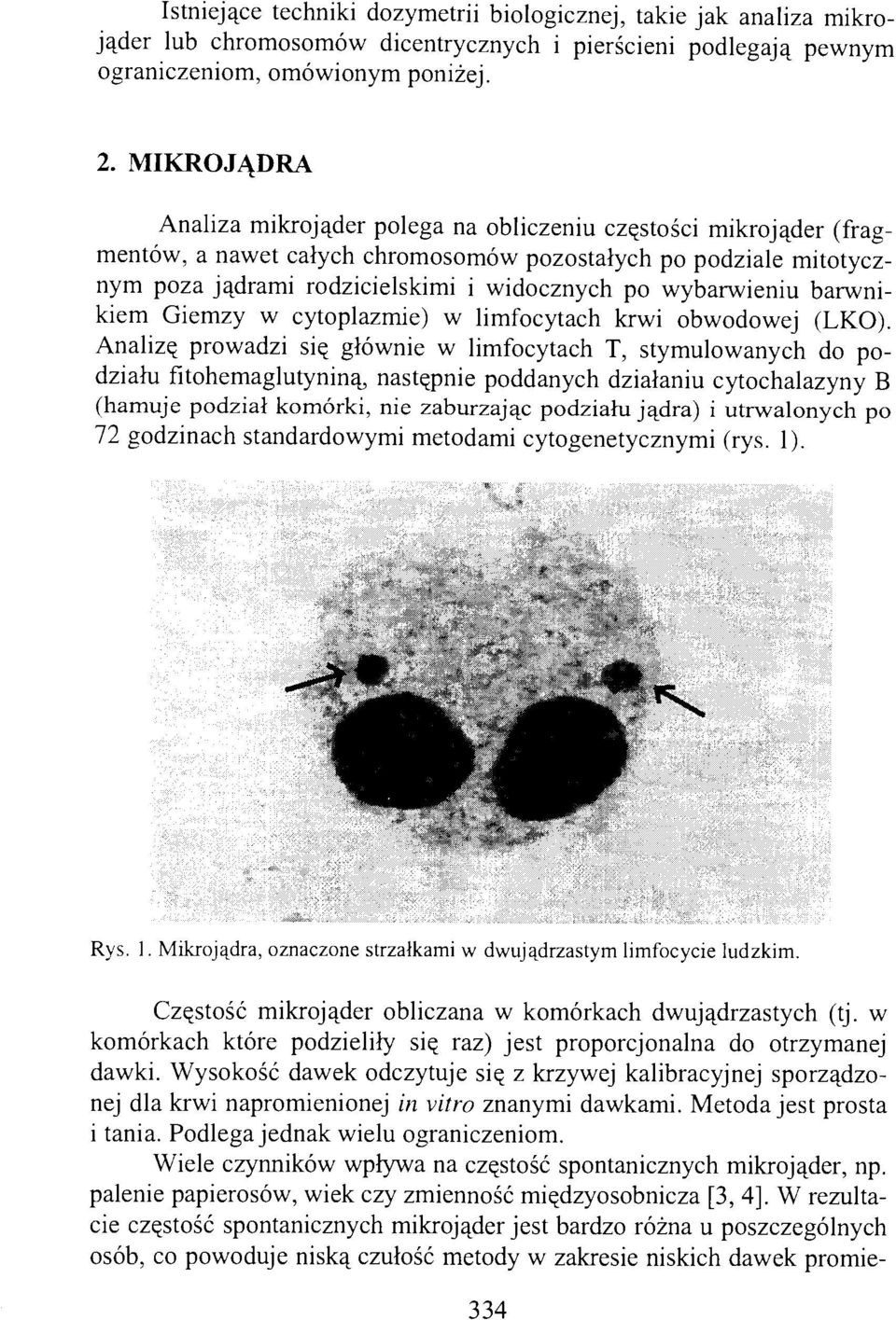 wybarwieniu barwnikiem Giemzy w cytoplazmie) w limfocytach krwi obwodowej (LKO).