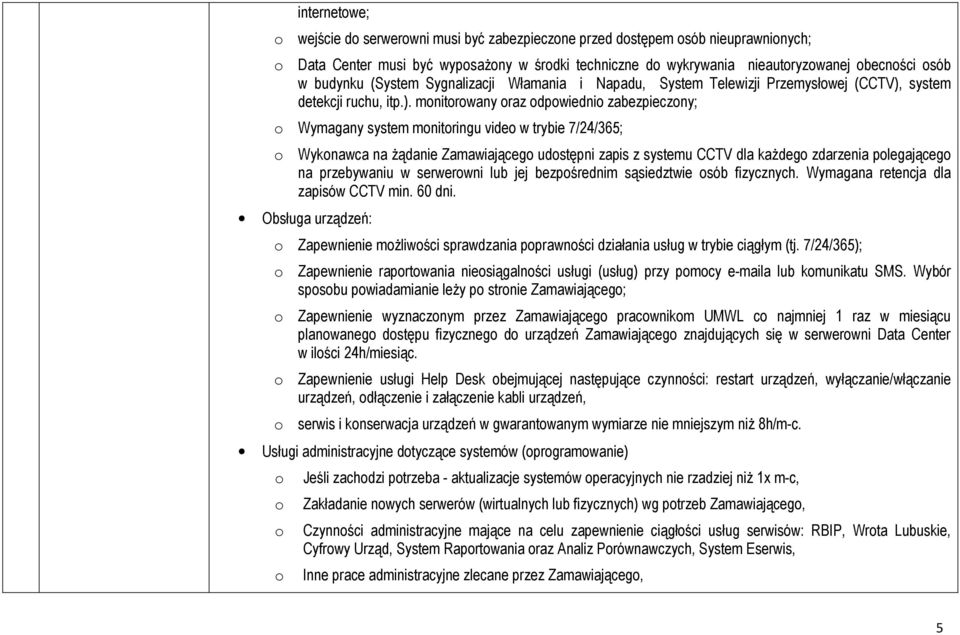 system detekcji ruchu, itp.).