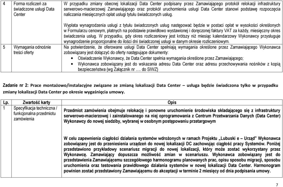 Wypłata wynagrodzenia usługi z tytułu świadczonych usług następować będzie w postaci opłat w wysokości określonych w Formularzu cenowym, płatnych na podstawie prawidłowo wystawionej i doręczonej