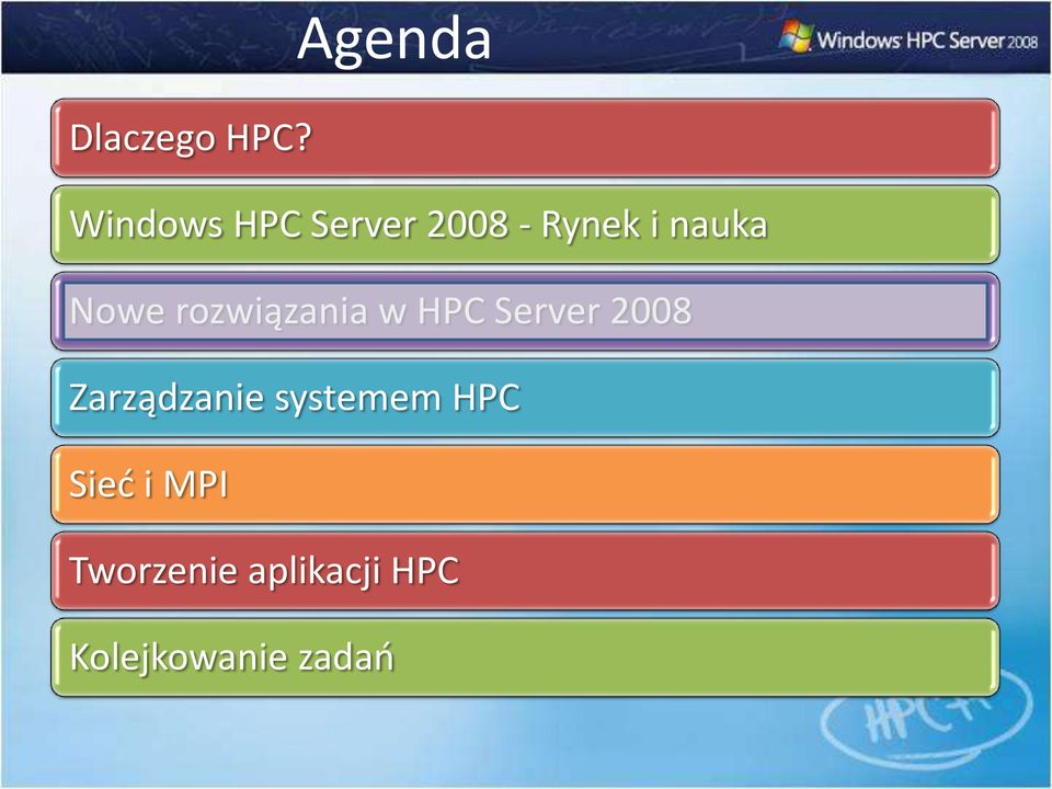 Nowe rozwiązania w HPC Server 2008