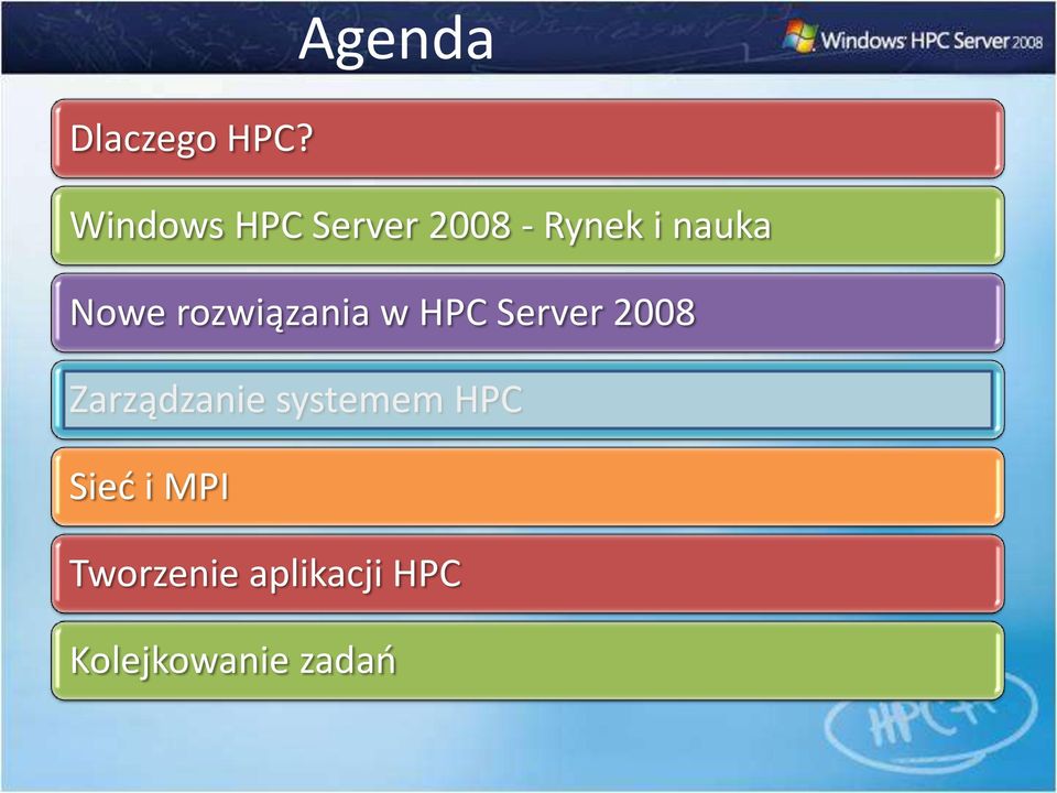 Nowe rozwiązania w HPC Server 2008
