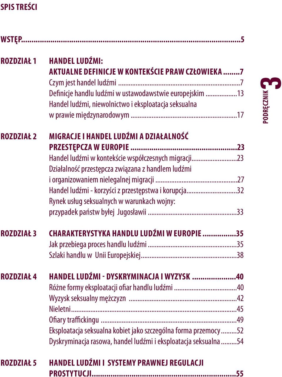 ..23 Handel ludźmi w kontekście współczesnych migracji...23 Działalność przestępcza związana z handlem ludźmi i organizowaniem nielegalnej migracji.