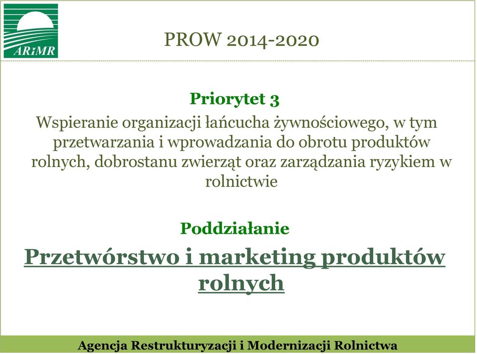 produktów rolnych, dobrostanu zwierząt oraz zarządzania