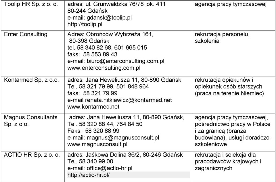 z o. o. adres: Jana Heweliusza 11, 80-890 Gdańsk Tel. 58 321 79 99, 501 848 964 faks: 58 321 79 99 e-mail renata.nitkiewicz@kontarmed.net www.kontarmed.net adres: Jana Heweliusza 11, 80-890 Gdańsk, Tel.