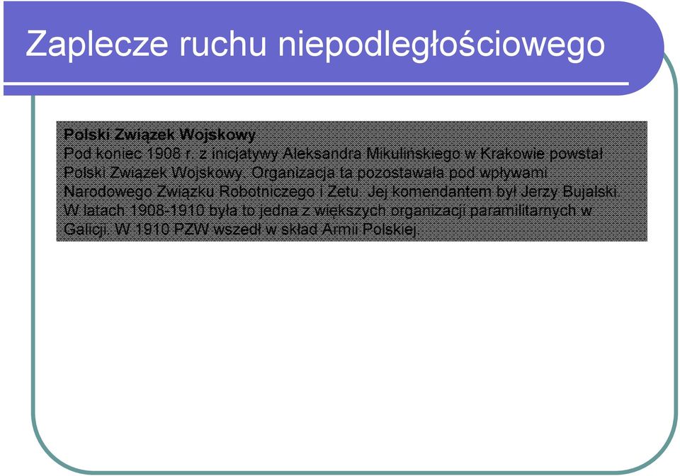 Organizacja ta pozostawała pod wpływami Narodowego Związku Robotniczego i Zetu.