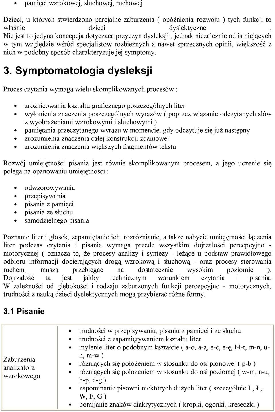 sposób charakteryzuje jej symptomy. 3.