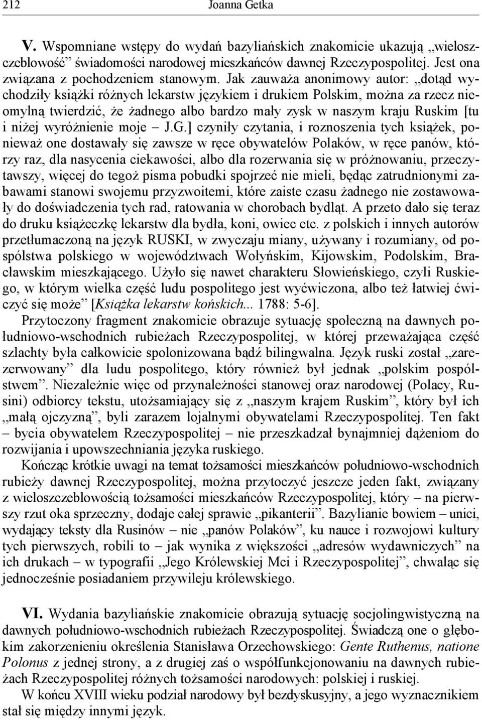 niżej wyróżnienie moje J.G.