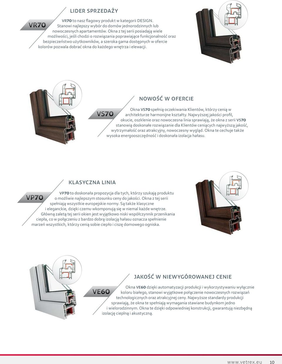 do każdego wnętrza i elewacji. vr70 vs70 nowość w ofercie Okna vs70 spełnią oczekiwania Klientów, którzy cenią w architekturze harmonijne kształty.