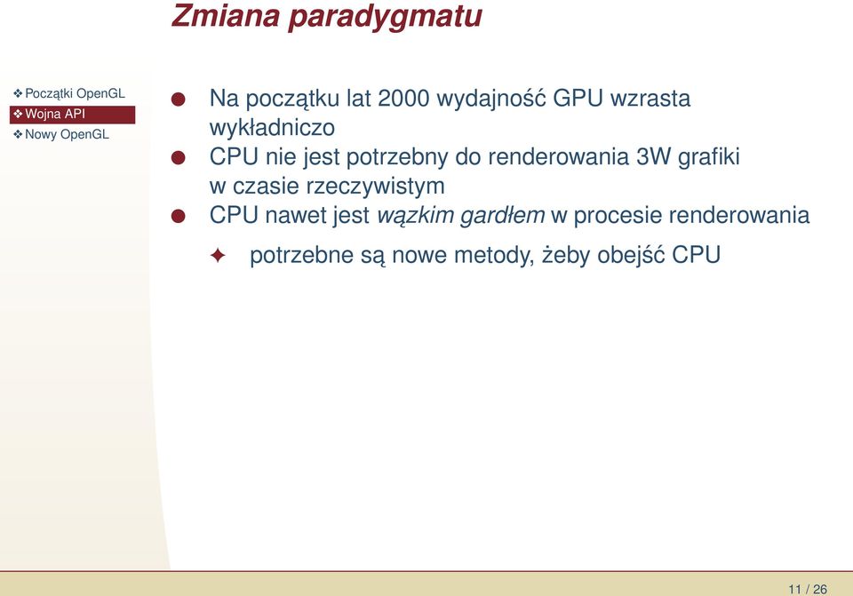 w czasie rzeczywistym CPU nawet jest wazkim gardłem w procesie