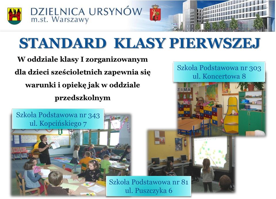 przedszkolnym Szkoła Podstawowa nr 343 ul.