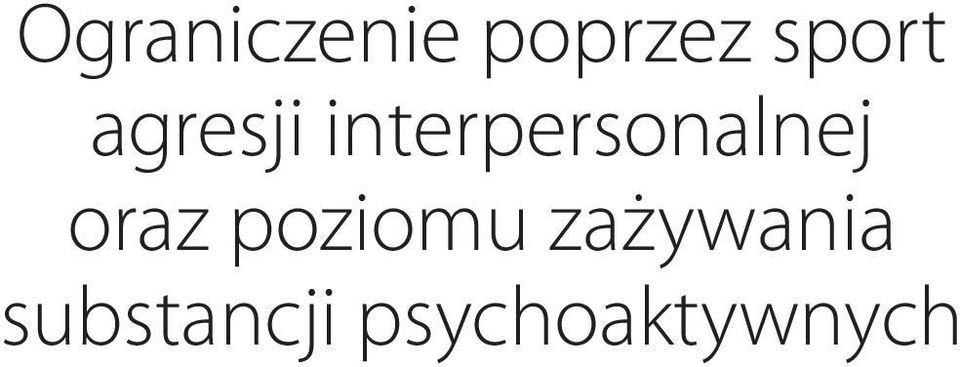 interpersonalnej oraz