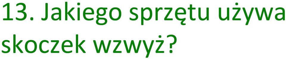 sprzętu