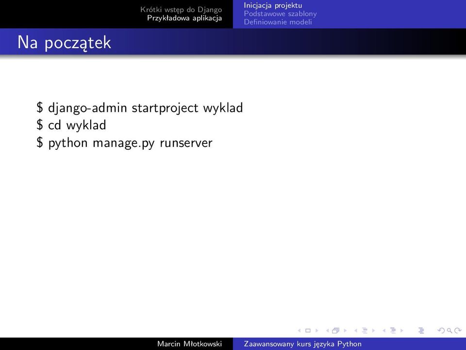 startproject wyklad $