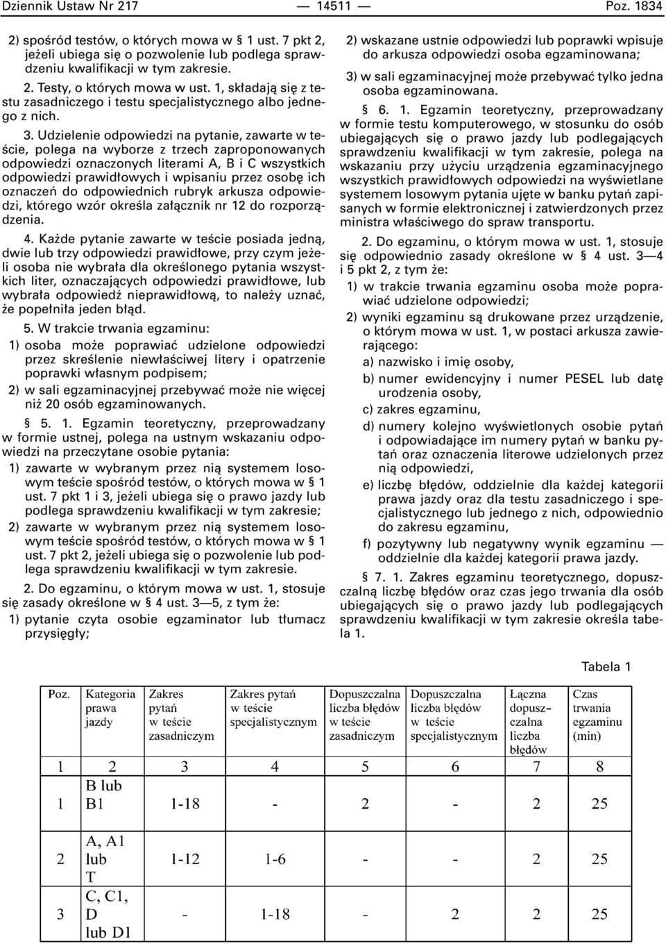 Udzielenie odpowiedzi na pytanie, zawarte w te- Êcie, polega na wyborze z trzech zaproponowanych odpowiedzi oznaczonych literami A, B i C wszystkich odpowiedzi prawid owych i wpisaniu przez osob ich