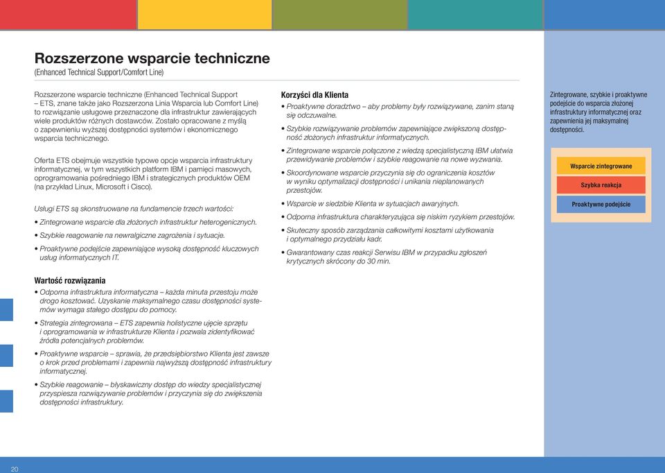 Zostało opracowane z myślą o zapewnieniu wyższej dostępności systemów i ekonomicznego wsparcia technicznego.