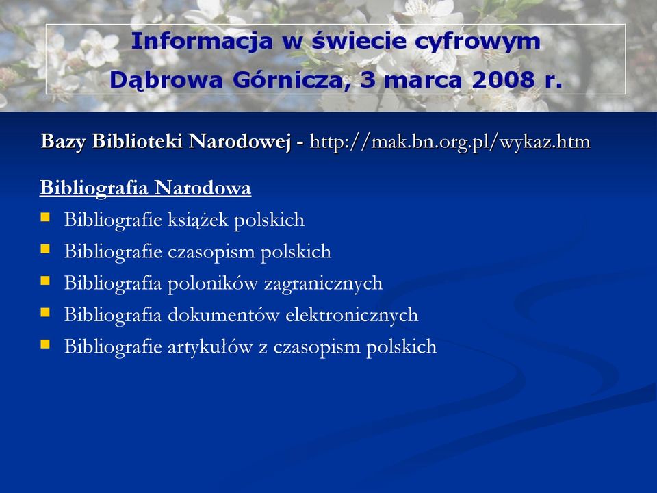 Bibliografie czasopism polskich Bibliografia poloników