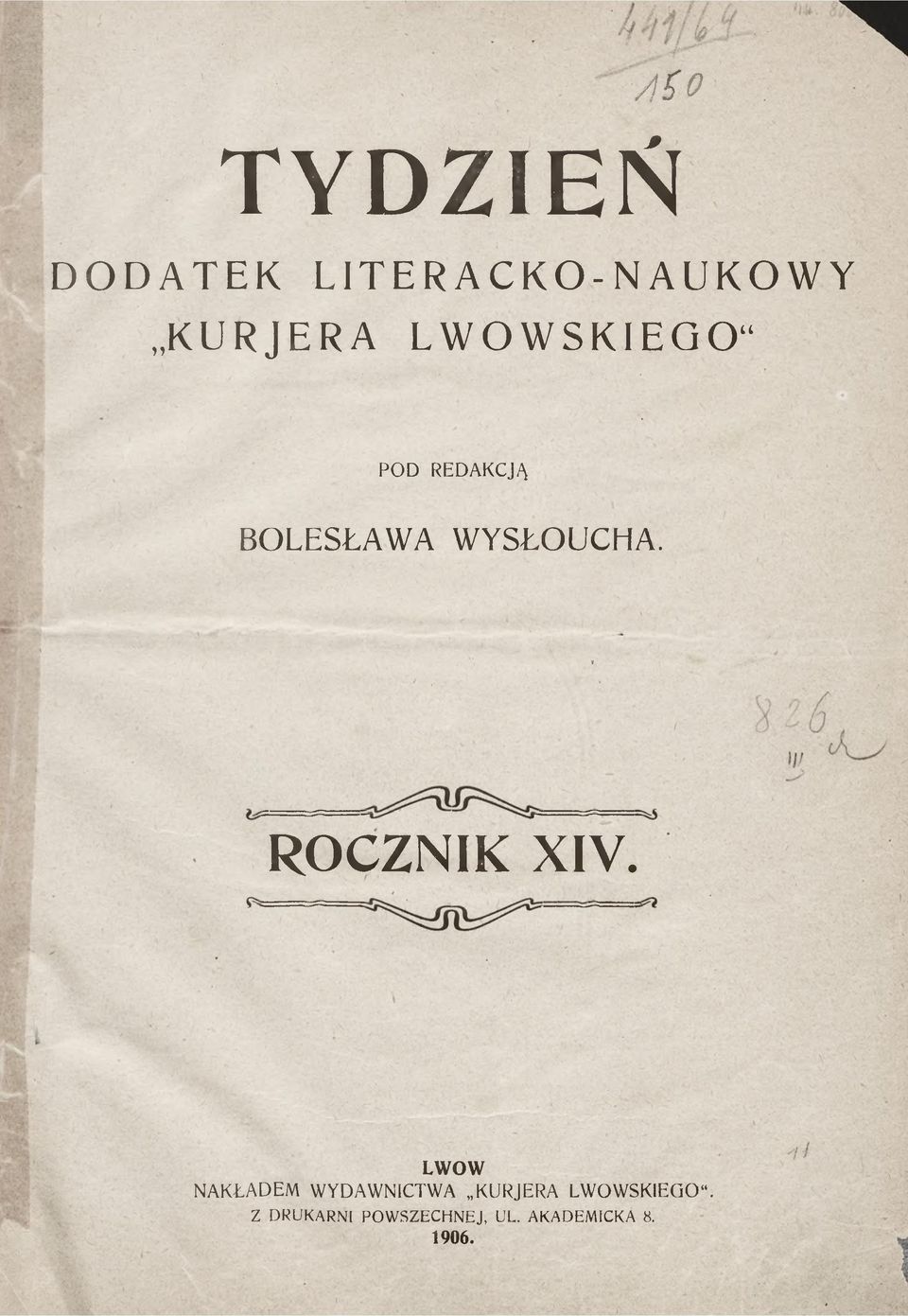 H A. ROCZNIK XIV.