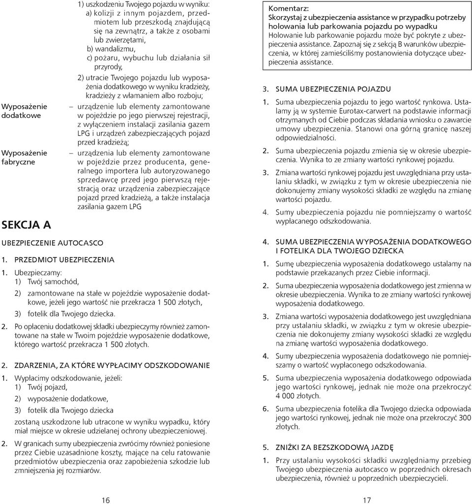 lub elementy zamontowane w pojeździe po jego pierwszej rejestracji, z wyłączeniem instalacji zasilania gazem LPG i urządzeń zabezpieczających pojazd przed kradzieżą; urządzenia lub elementy