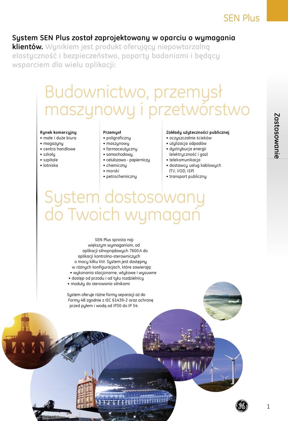 komercyjny małe i duże biura magazyny centra handlowe szkoły szpitale lotniska Przemysł poligraficzny maszynowy farmaceutyczny samochodowy, celulozowo - papierniczy chemiczny morski petrochemiczny