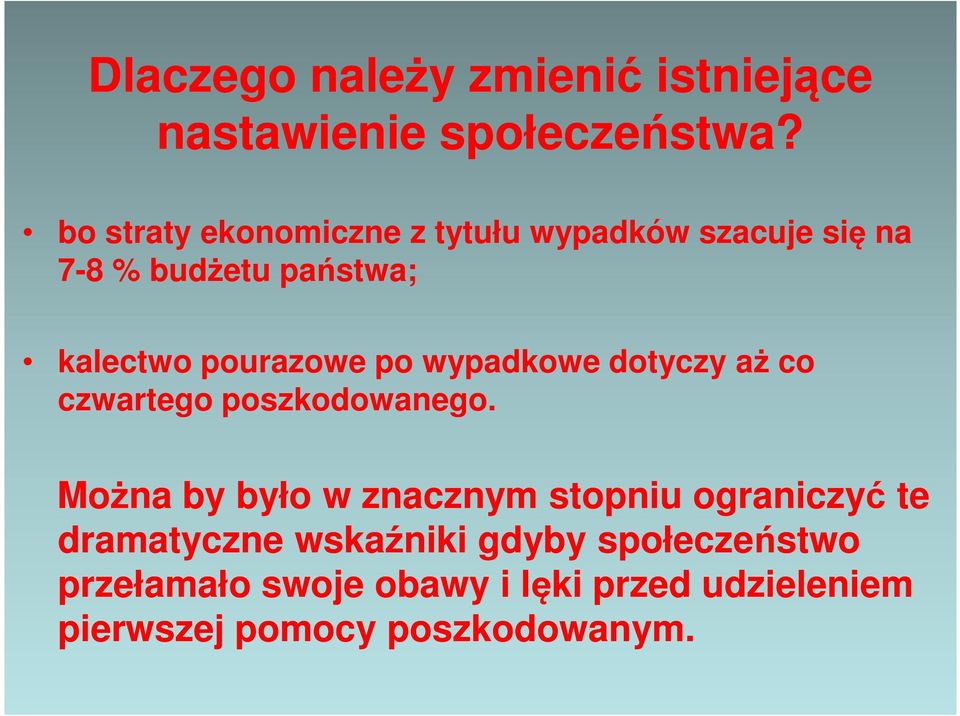 pourazowe po wypadkowe dotyczy aż co czwartego poszkodowanego.