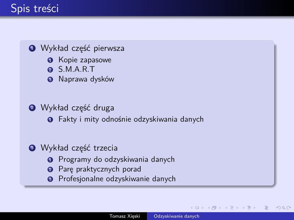 odzyskiwania danych 3 Wykład część trzecia 1 Programy do