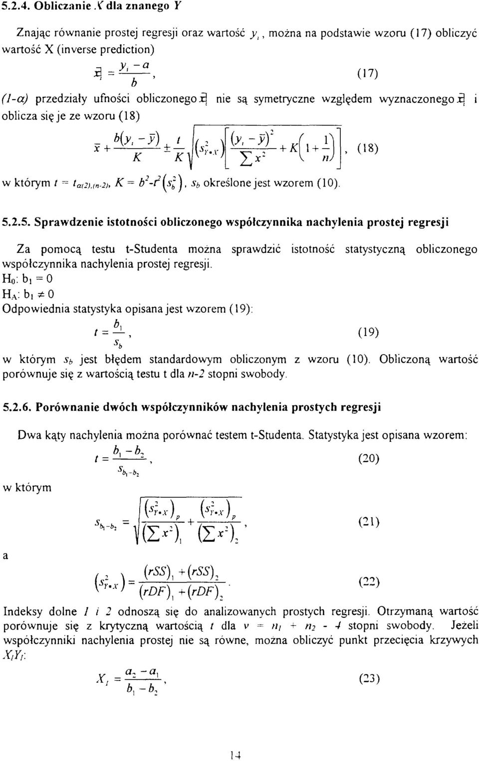 2h K = tf-fisl \, s b określone jest wzorem (10)., (18) 5.