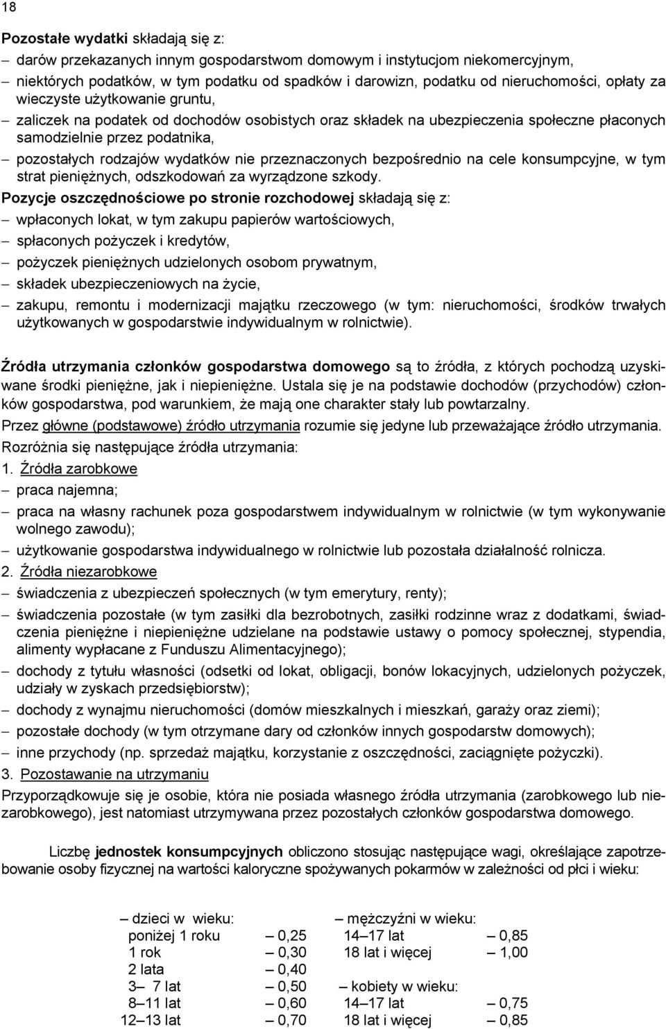 przeznaczonych bezpośrednio na cele konsumpcyjne, w tym strat pieniężnych, odszkodowań za wyrządzone szkody.