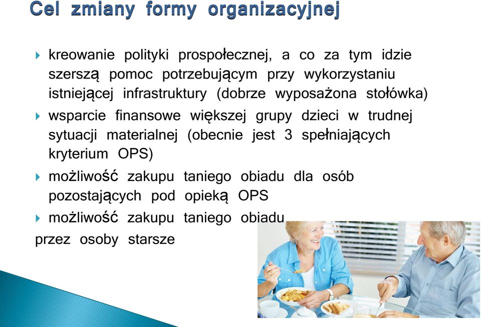 finansowe większej grupy dzieci w trudnej sytuacji materialnej (obecnie jest 3 spełniających kryterium