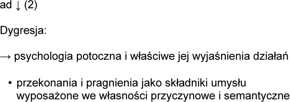 przekonania i pragnienia jako składniki