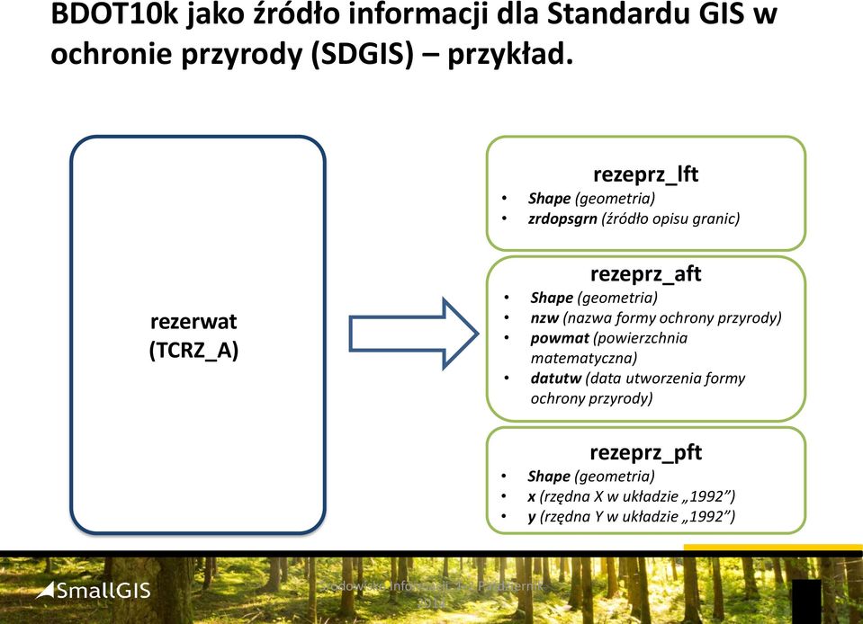 (geometria) nzw (nazwa formy ochrony przyrody) powmat (powierzchnia matematyczna) datutw (data