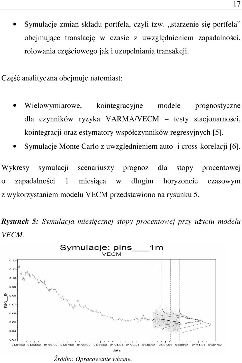 współczynników regresyjnych [5]. Symulacje Monte Carlo z uwzględnieniem auto- i cross-korelacji [6].