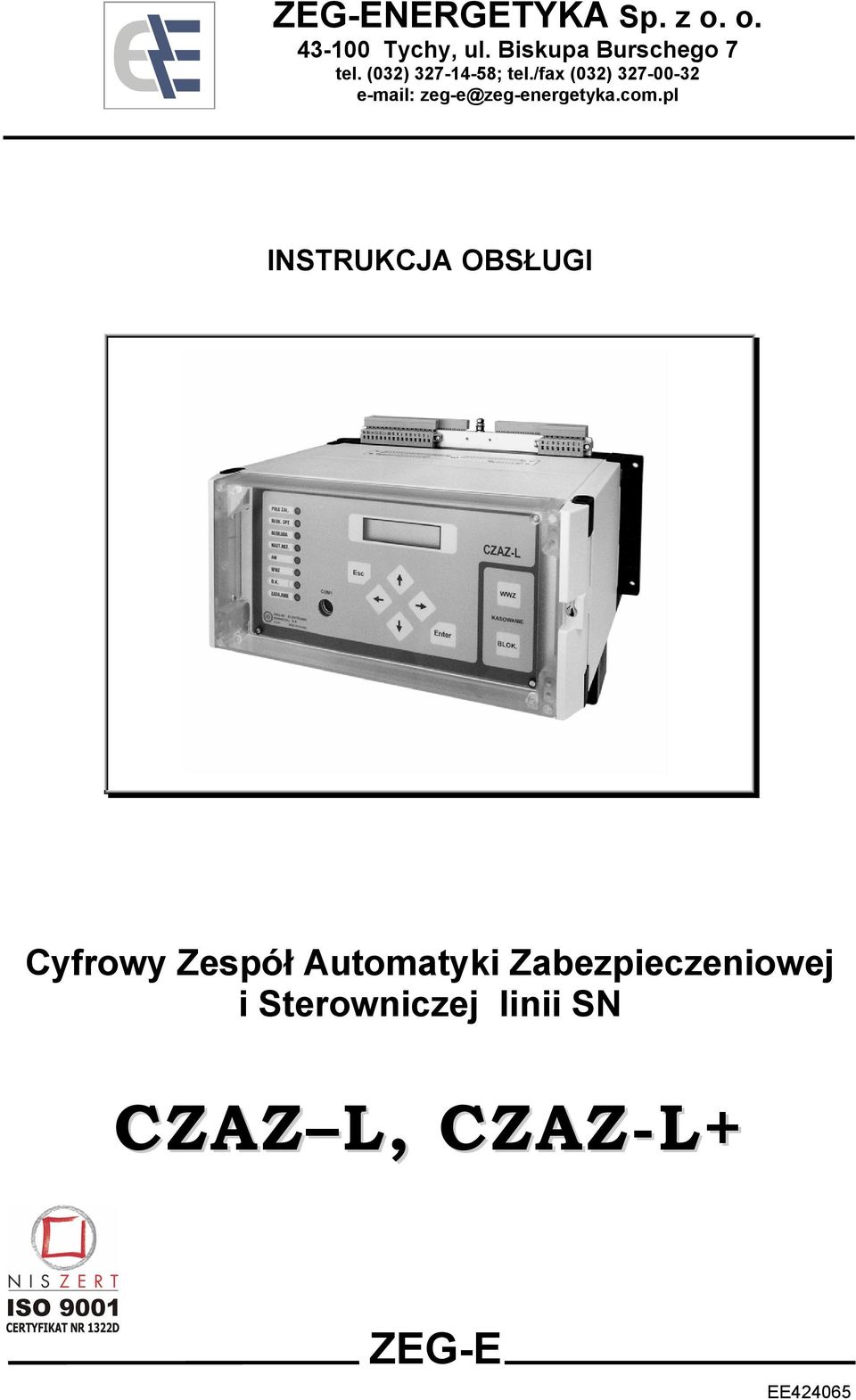 /fax (032) 327-00-32 e-mail: zeg-e@zeg-energetyka.com.