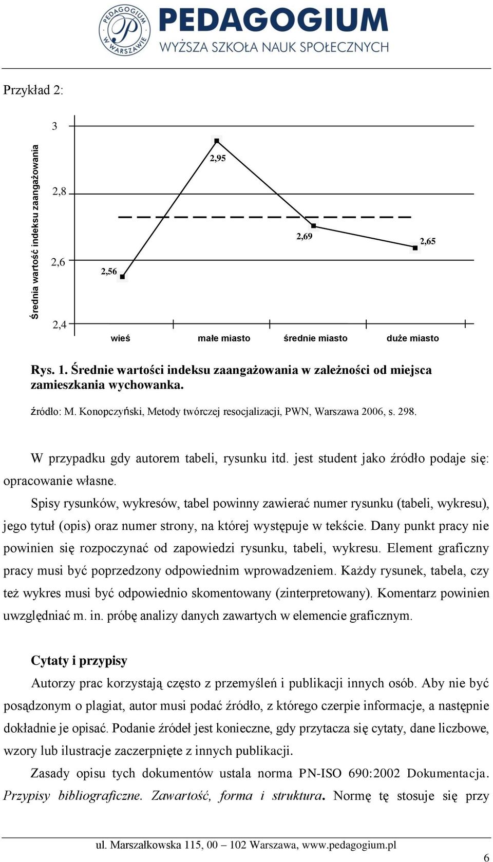 W przypadku gdy autorem tabeli, rysunku itd. jest student jako źródło podaje się: opracowanie własne.