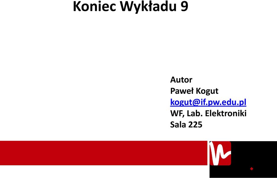 Kogut WF, Lab.