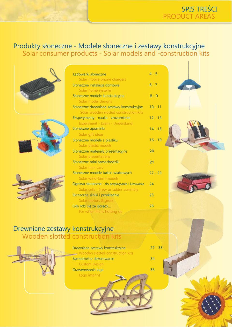 plastiku Słoneczne materiały prezentacyjne Słoneczne mini samochodziki 21 Słoneczne modele turbin wiatrowych Ogniwa słoneczne - do przykręcania i lutowania Słoneczne silniki